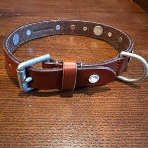Ralh Lauren Leather Pet Collar (Medium)